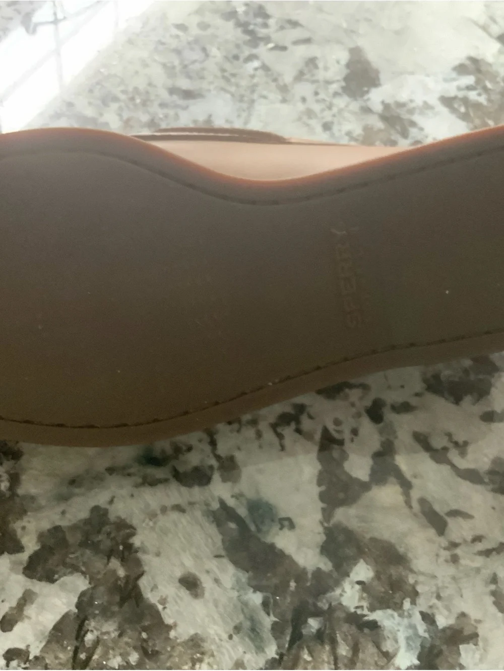 Sperry Men's Leather Boat Shoe in Light Brown